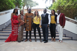 Senator, Dr Rasha Kelej during the shoot of OUR AFRICA by Merck Foundation.JPG